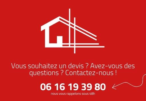 Popup Contact Fond Rouge uni